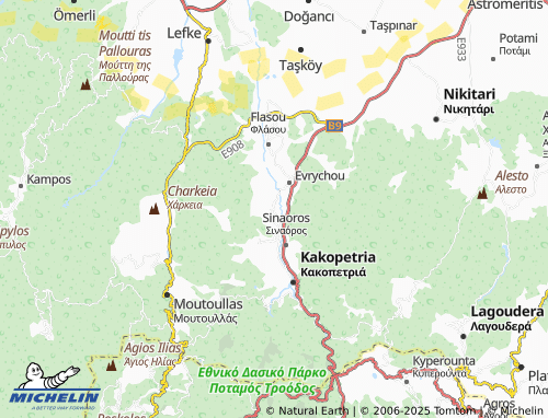 MICHELIN Temvria map - ViaMichelin