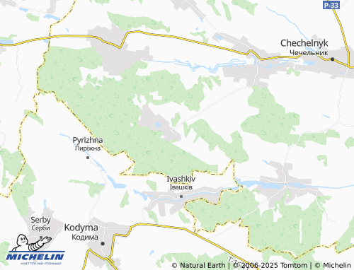 MICHELIN Brytavka map - ViaMichelin