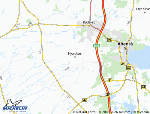 Mappa MICHELIN Hjordkær - ViaMichelin
