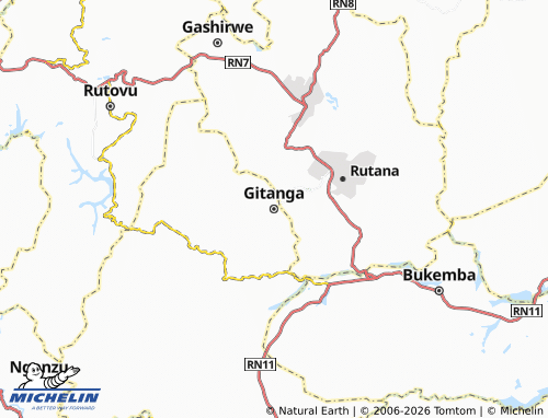 MICHELIN Gitanga map - ViaMichelin