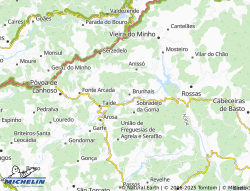 MICHELIN Covas map - ViaMichelin
