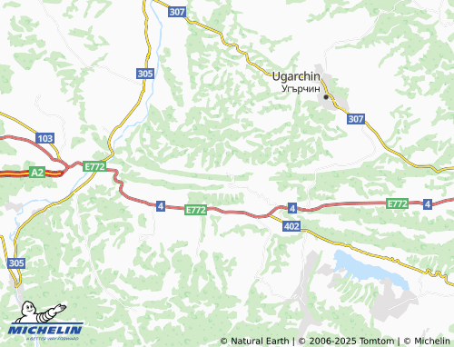 MICHELIN Slavshtitsa map - ViaMichelin
