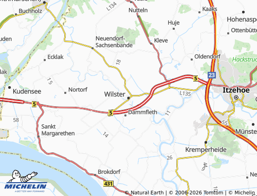 MICHELIN Wilster map - ViaMichelin