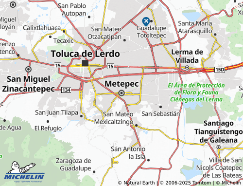 Carte MICHELIN Metepec - ViaMichelin