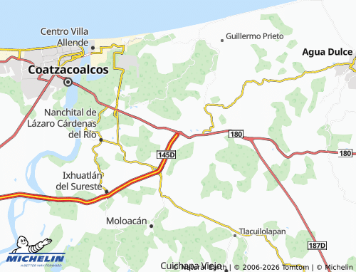 Mapa MICHELIN Manantiales - ViaMichelin