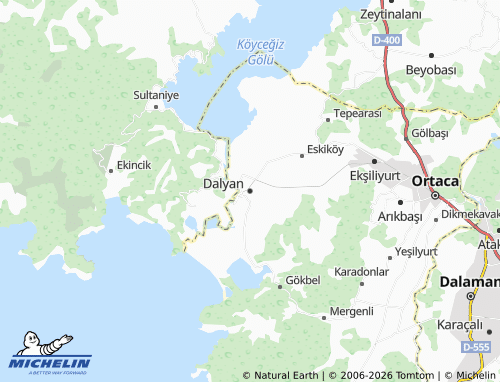 Mappa MICHELIN Dalyan - ViaMichelin