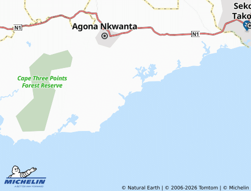 Mapa MICHELIN Busua - ViaMichelin