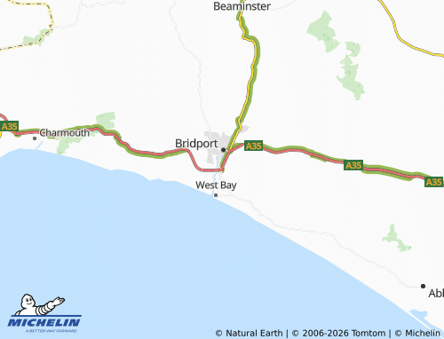 MICHELIN Bothenhampton map - ViaMichelin