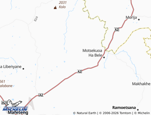 MICHELIN Ha Ralenkoane map - ViaMichelin