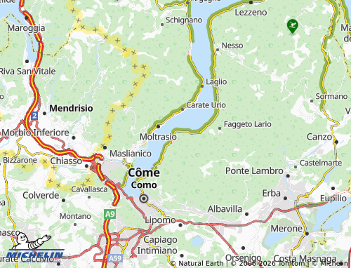 MICHELIN-Landkarte Torno - ViaMichelin