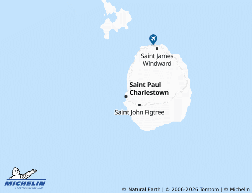 Mappa MICHELIN Saint Paul Charlestown - ViaMichelin
