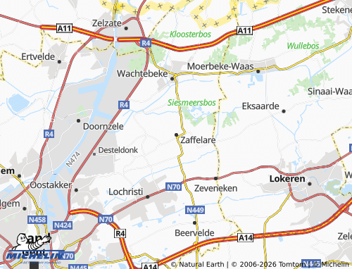 Mappa MICHELIN Zaffelare - ViaMichelin