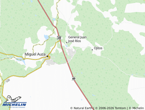Mappa MICHELIN Juan Aldama - ViaMichelin