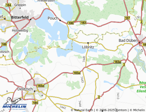 MICHELIN Sausedlitz map - ViaMichelin