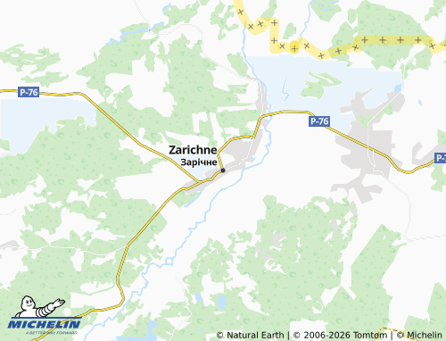 Mappa MICHELIN Zarichne - ViaMichelin