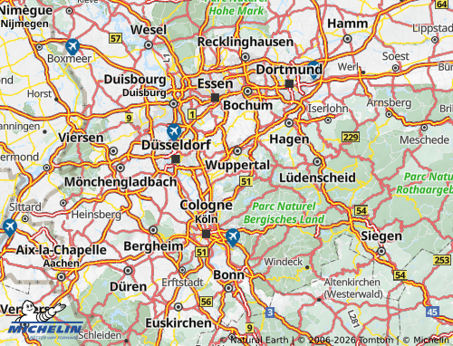 MICHELIN Solingen map - ViaMichelin