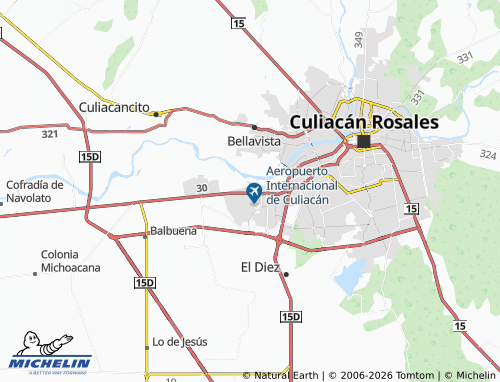 MICHELIN Aeropuerto map - ViaMichelin