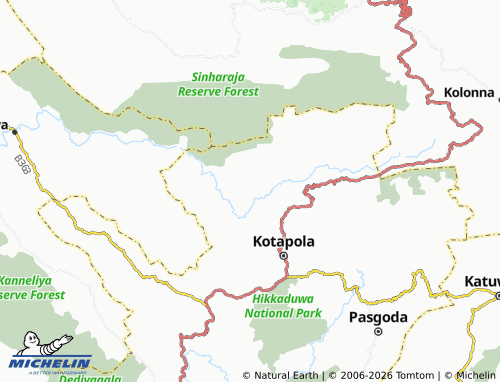 Mapa MICHELIN Pallegama North - ViaMichelin