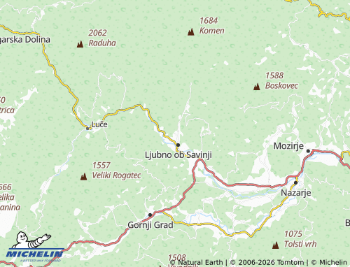 Carte MICHELIN Primož pri Ljubnem - ViaMichelin