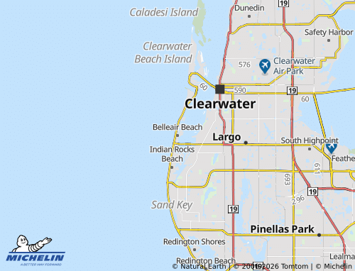 Mapa MICHELIN Belleair Beach - ViaMichelin
