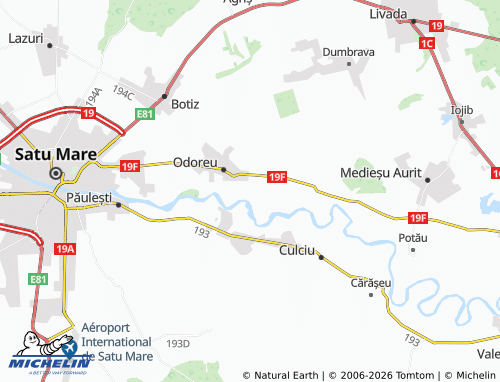 Mappa MICHELIN Berindan - ViaMichelin