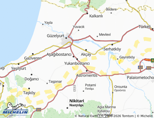 MICHELIN-Landkarte Yukarıbostancı - ViaMichelin