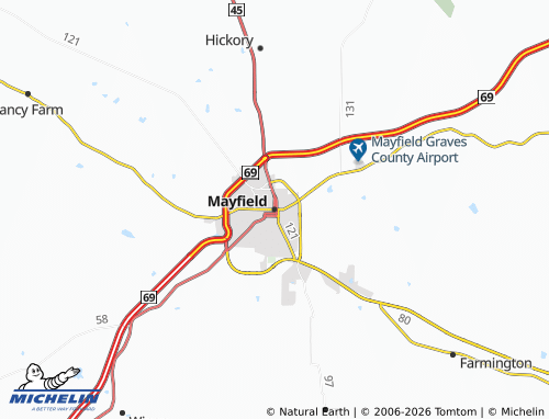 Mappa MICHELIN Mayfield - ViaMichelin