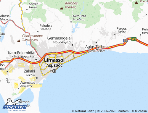 Mappa MICHELIN Potamos Germasogeias - ViaMichelin