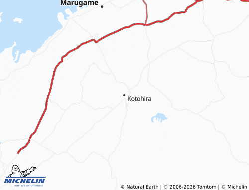 Mappa MICHELIN Kotohira - ViaMichelin