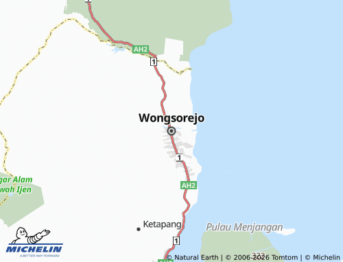 MICHELIN-Landkarte Wongsorejo - ViaMichelin