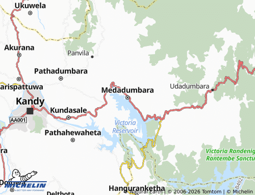 Kaart MICHELIN Medadumbara - ViaMichelin