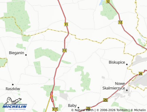 MICHELIN Gutów map - ViaMichelin