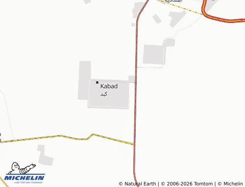 MICHELIN Kabd Block 12 map - ViaMichelin