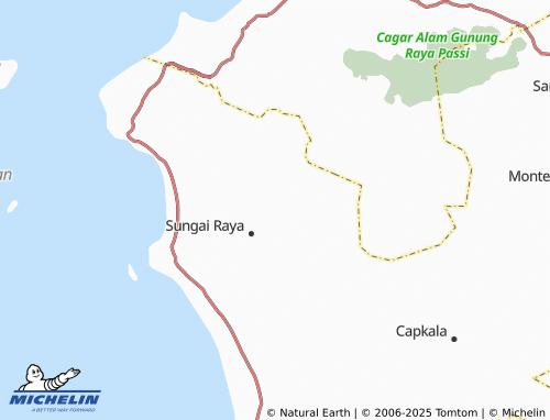 MICHELIN Sungai Raya Kepulauan map - ViaMichelin