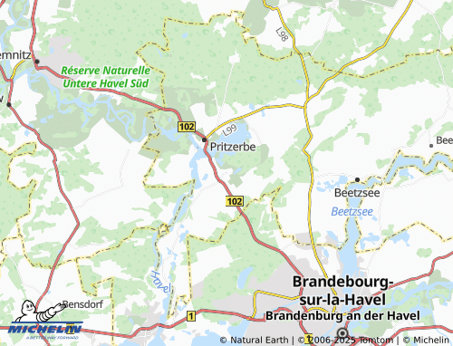 MICHELIN Fohrde map - ViaMichelin
