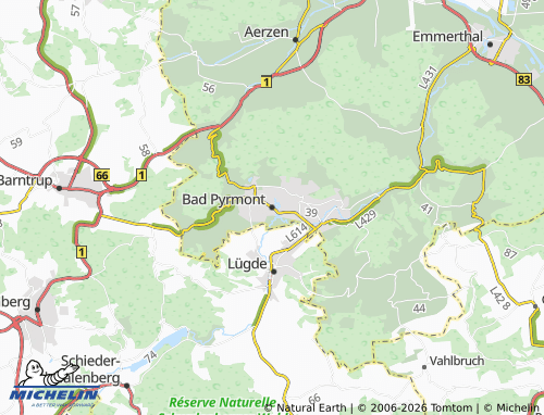 MICHELIN Bad Pyrmont map - ViaMichelin