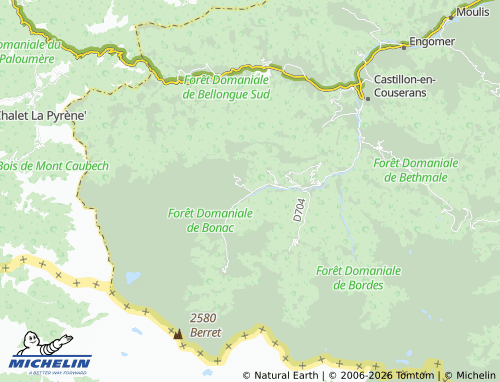 Mappa MICHELIN Sentein - ViaMichelin