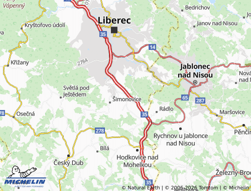 Mappa MICHELIN Dlouhý Most - ViaMichelin