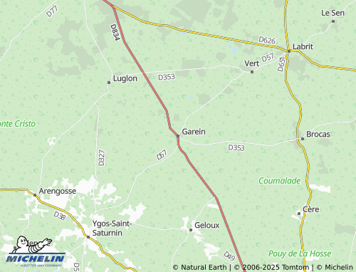 MICHELIN Garein map - ViaMichelin