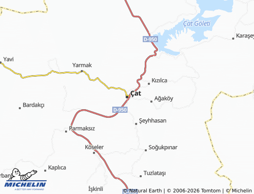 Mappa MICHELIN Çat - ViaMichelin