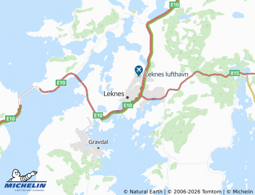 MICHELIN-Landkarte Leknes - ViaMichelin