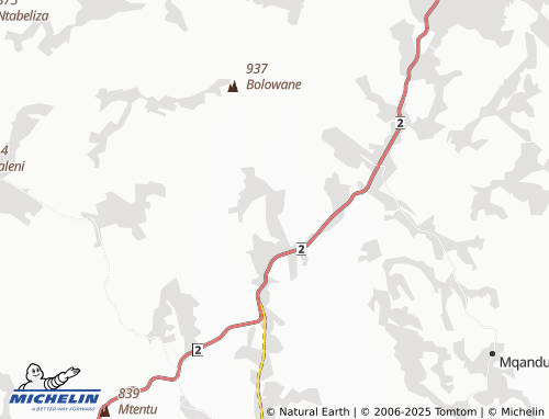 MICHELIN Matyengqina map - ViaMichelin