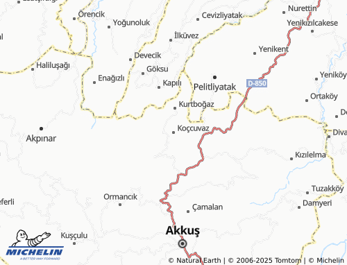MICHELIN Koçcuvaz map - ViaMichelin