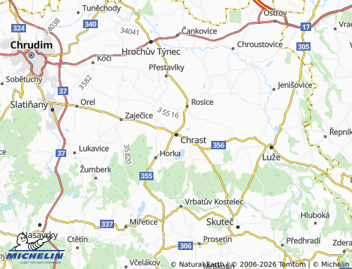 MICHELIN Chrast map - ViaMichelin
