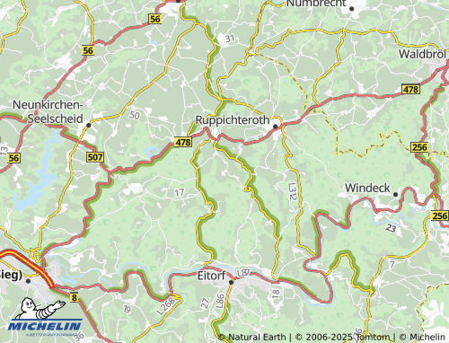 MICHELIN-Landkarte Oberlückerath - ViaMichelin