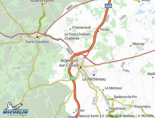 MICHELIN Saint-Marcel map - ViaMichelin