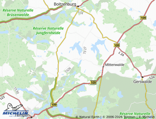 MICHELIN Herzfelde map - ViaMichelin