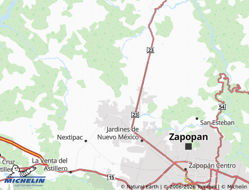 Mappa MICHELIN Fraccionamiento Lomas de Tesistán - ViaMichelin