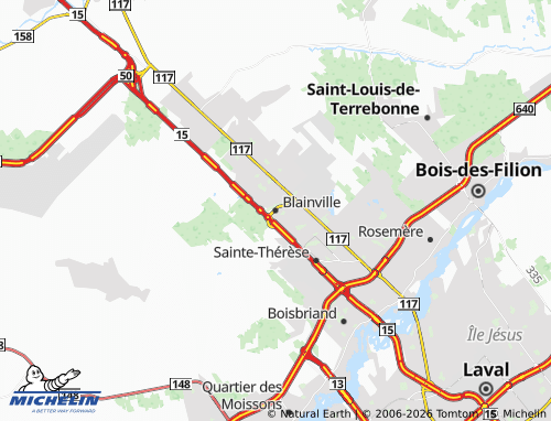 MICHELIN-Landkarte Blainville - ViaMichelin