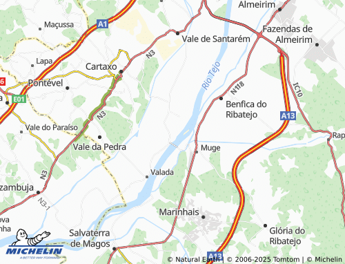 Mapa MICHELIN Casal de Girassol - ViaMichelin